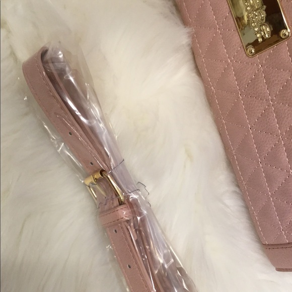 💎Bebe Satchel w/Detachable Shoulder Strap - Blush - Picture 4 of 7